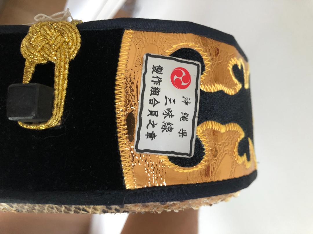 まにゃ様購入 蛇革 天然皮革 aXEBV-m67635938880 沖縄三線 強化張り 新作登場
