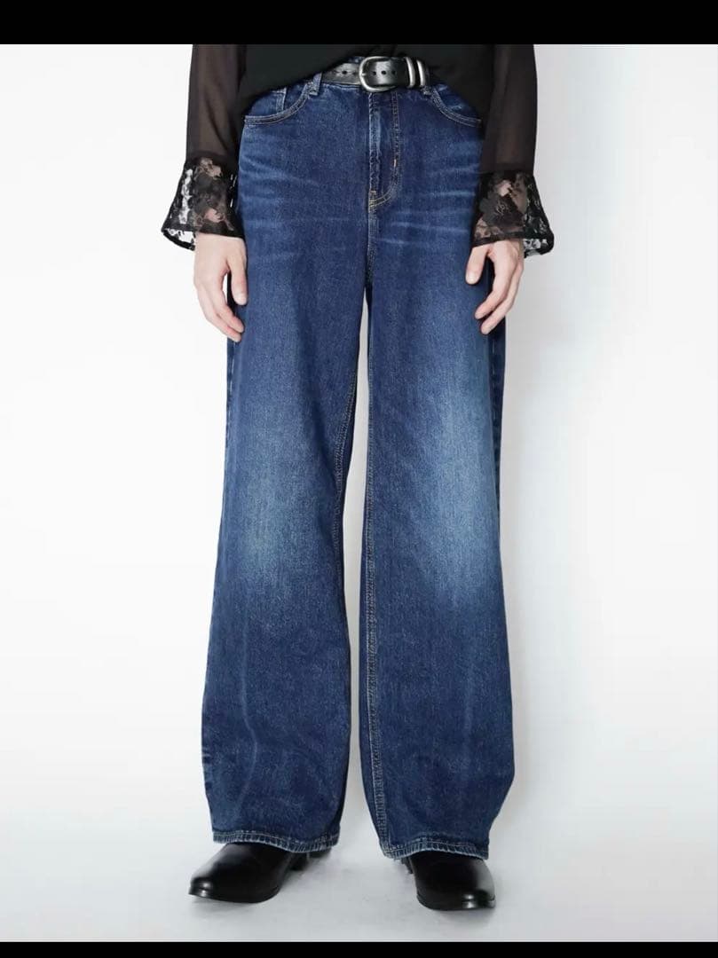 90s wide flare denim