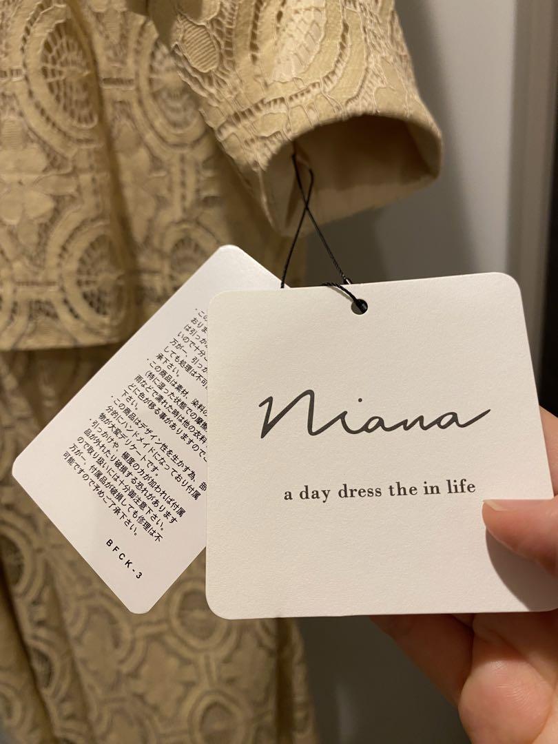 新品 niana レトロレースセットアップパンツドレス