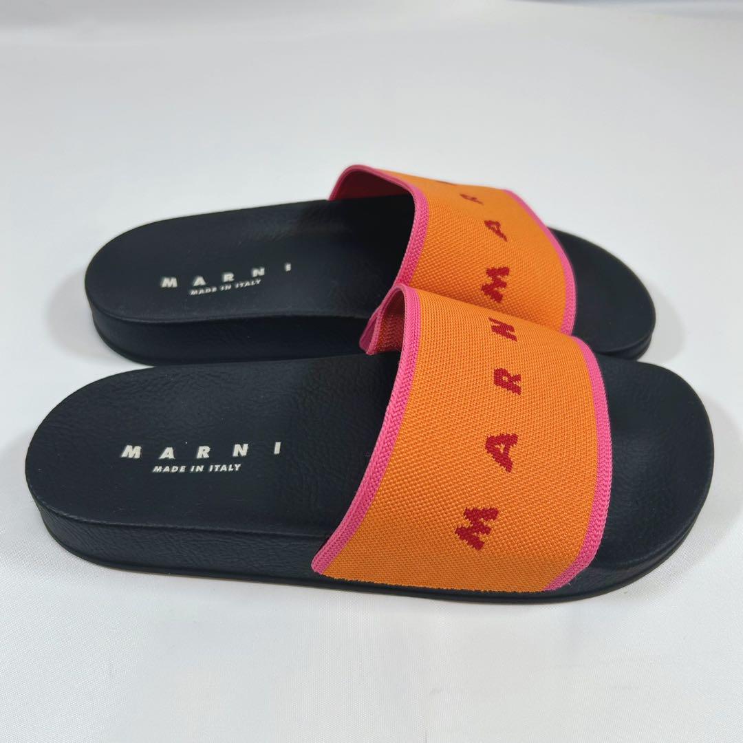 【未使用品】MARNI ジャガードサンダル　フラットシューズ　35