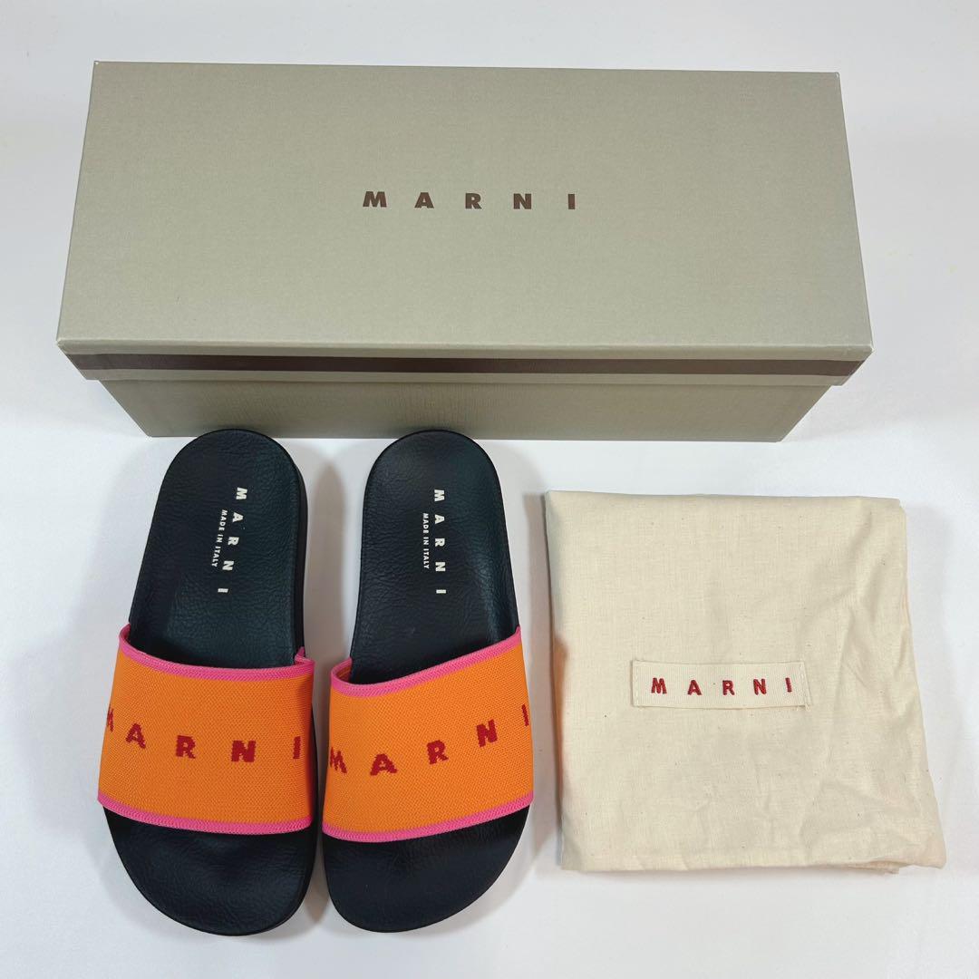 【未使用品】MARNI ジャガードサンダル　フラットシューズ　35