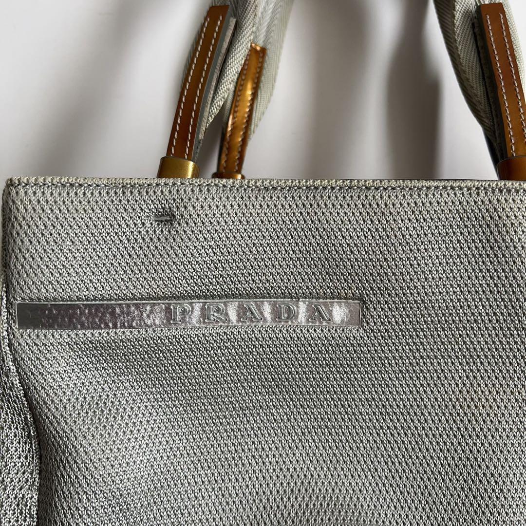 Prada Silver Mesh Top Handle Bag – Treasures of NYC