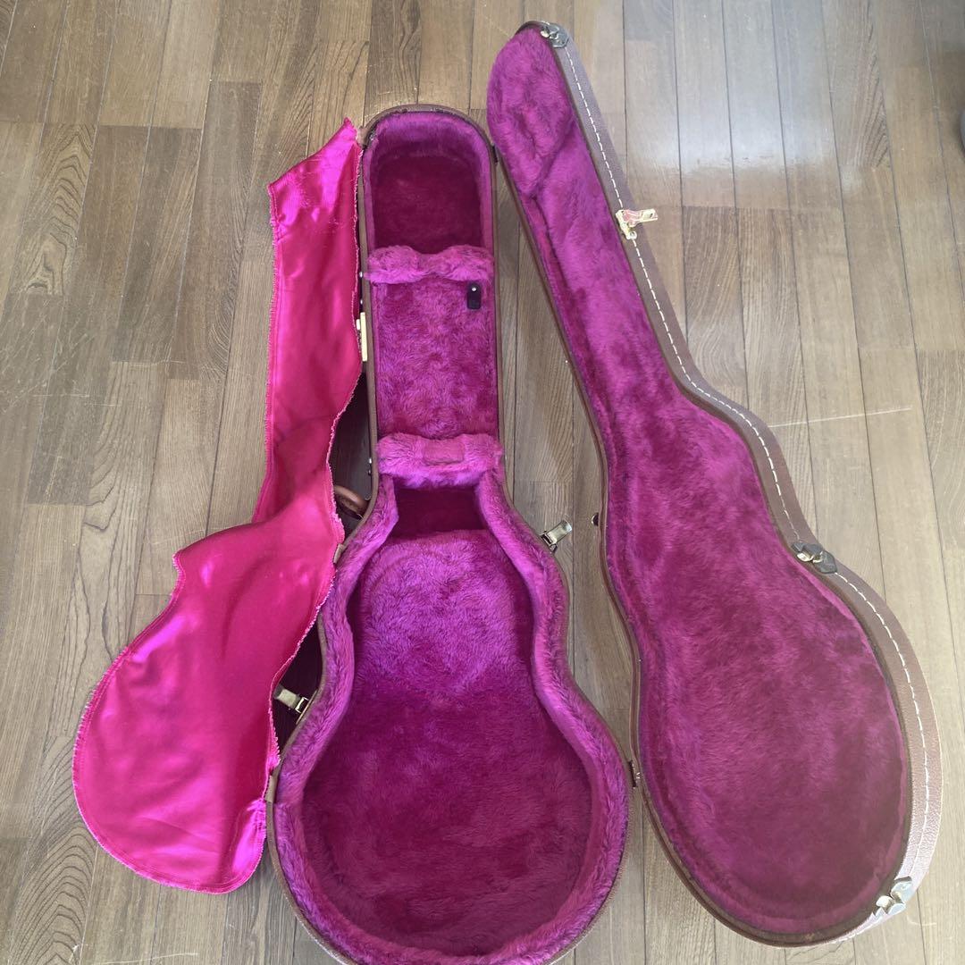 Gibson レスポール用ハードケース ブラウン 鍵付き 楽器・機材