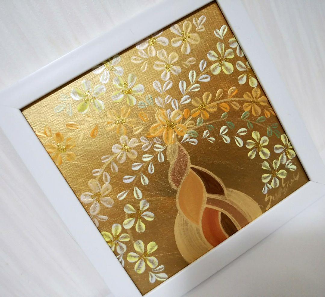 風水開運絵画 全体 金運 やる気 知性 YysSP-m67648049681 金運 幸せの招財樹 金のなる木 花 定番低価