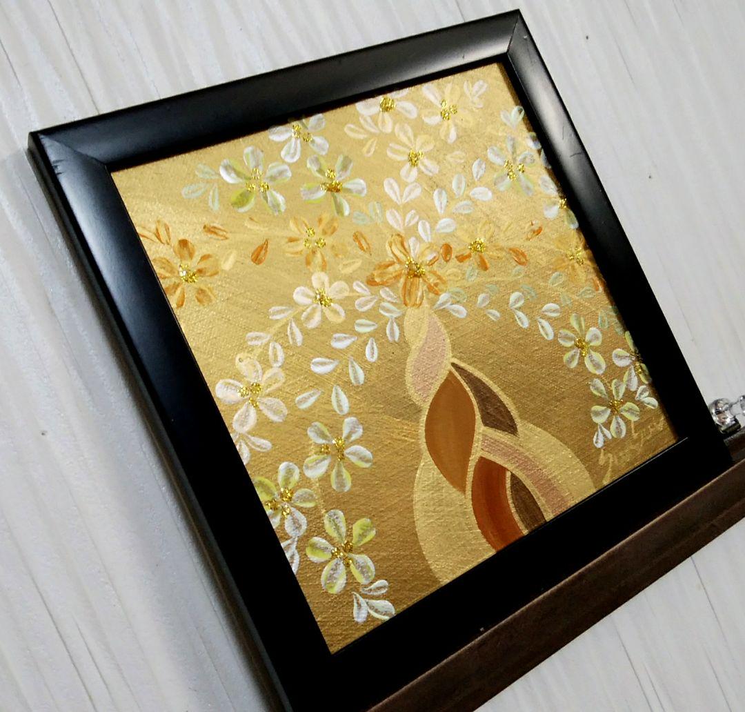 風水開運絵画 全体 金運 やる気 知性 YysSP-m67648049681 金運 幸せの招財樹 金のなる木 花 定番低価