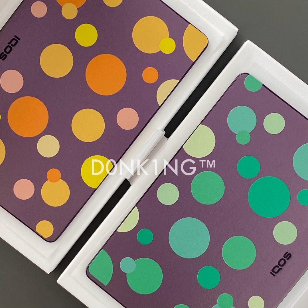 2色セット アイコス公式 イルマi プライム オーロララップカバー 水玉IQOS