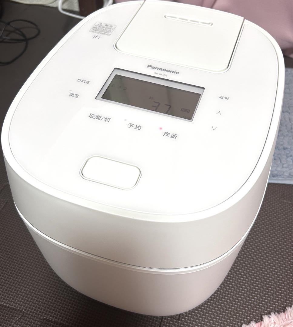 美品 パナソニック炊飯器 圧力IHおどり一升炊き SR-M18B 1.8L