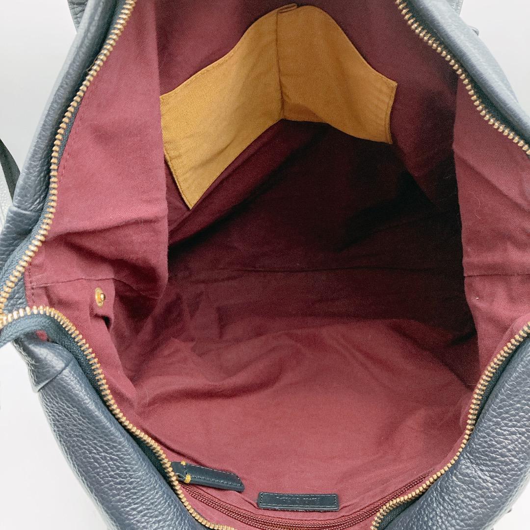✨Paul Smith ポールスミス　ビジネスバッグ　シボ革　ネイビー　 A4可