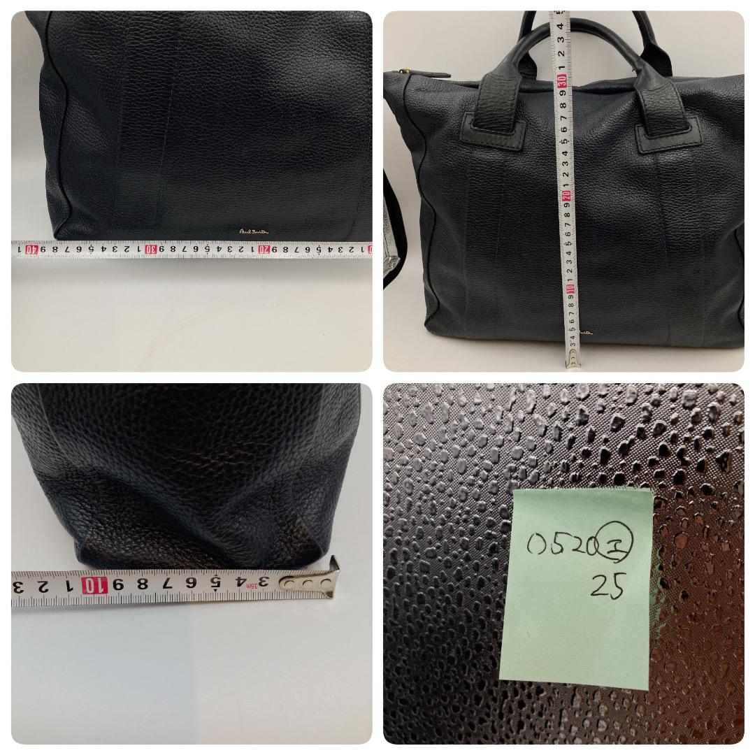 ✨Paul Smith ポールスミス　ビジネスバッグ　シボ革　ネイビー　 A4可