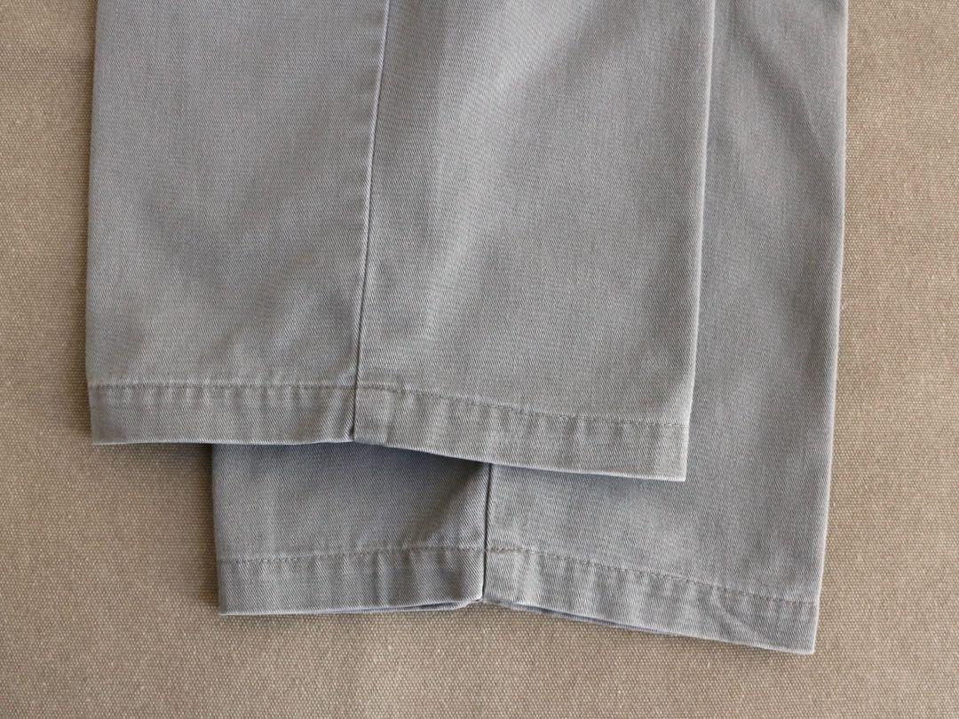 90s Ralph Lauren ANDREW グレー 2タックコットンチノ