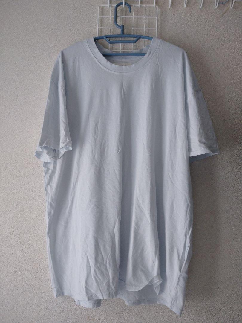 LES TIEN ロンハーマン コットン オーバーサイズTシャツ RHCロンハーマンLES TIEN ライトブルー オーバーサイズ Tシャツ
