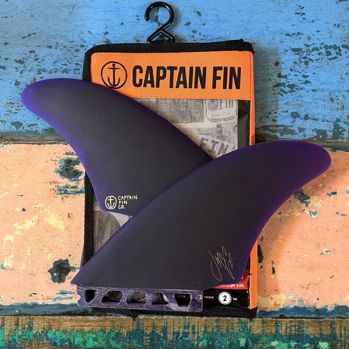 サーフィン 定価12,430円 新品未使用 CAPTAIN FIN ツイン キール フィン ショッピング正規品 極美品◎1回使用◎FCS CAPTAIN FIN マッカラム ツインキールフィン サーフィン