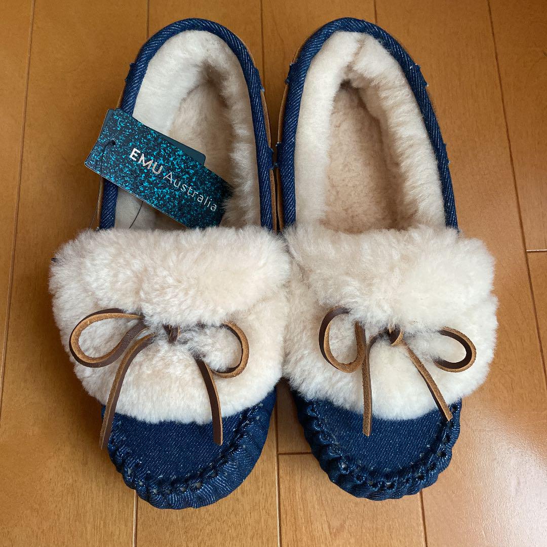 新着商品 エミュー ファーシューズ モカシン 新品未使用 EMU - モカシン