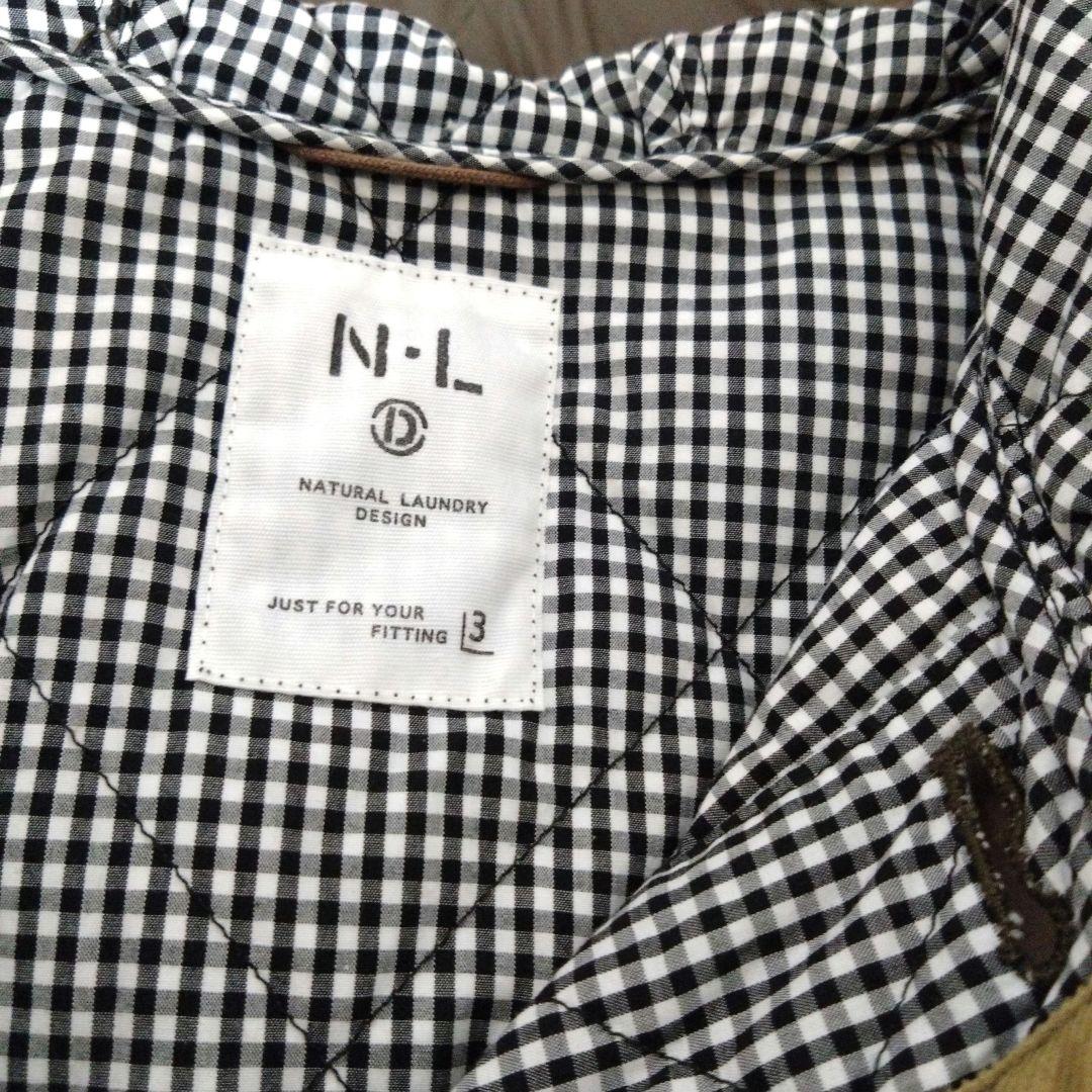 NATURAL LAUNDRY】薄手 ダウンコート ブラウン 茶