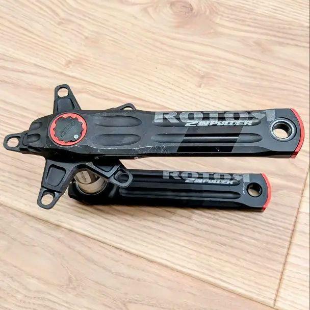 動作良好☆ROTOR 2INPOWER 172.5 パワーメーター クランク