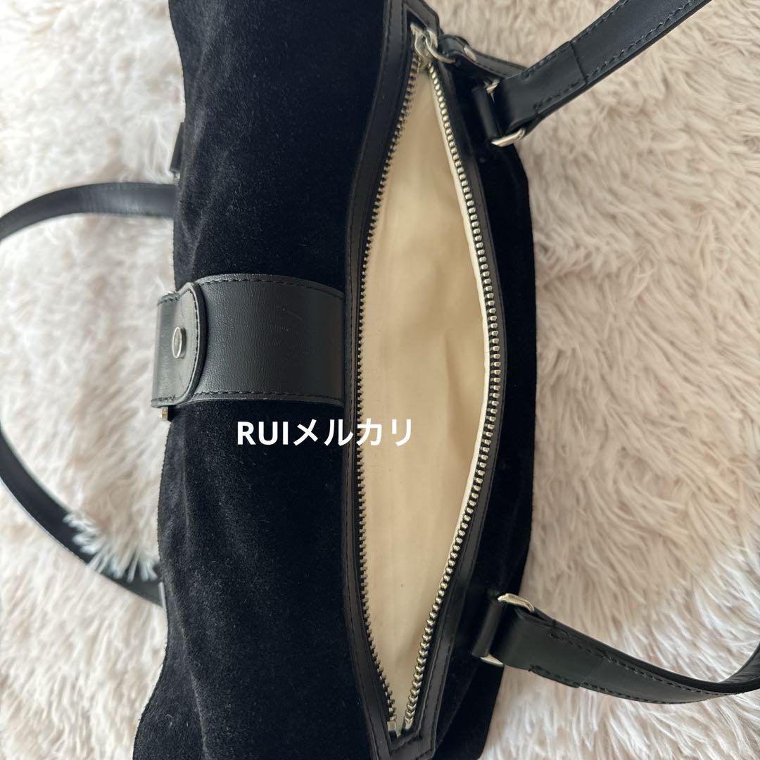 courreges クレージュ スエード トートバッグ ヴィンテージ ブラック