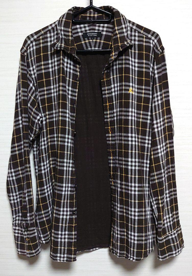 BURBERRY BLACK LABEL チェックシャツ サイズ2 - メルカリ