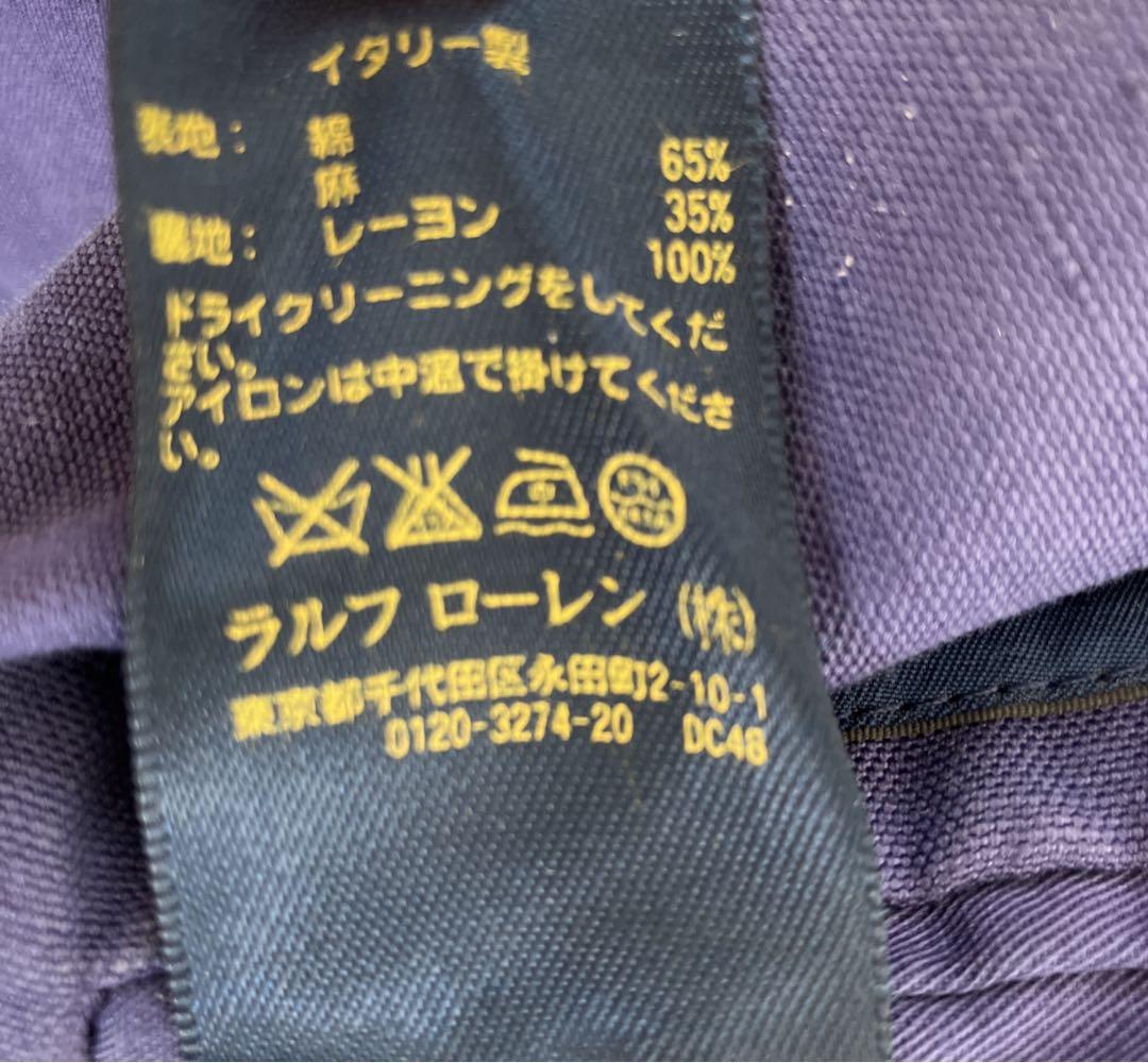 イタリア製POLO ネイビー テーラードジャケット 36S