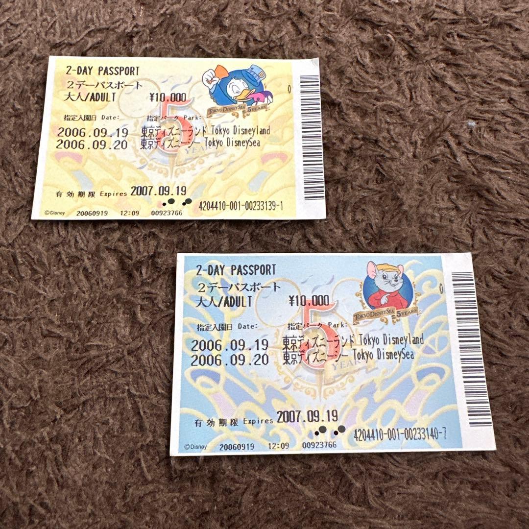 東京ディズニーランド＆シー(5周年) 2Day PASSPORT - メルカリ