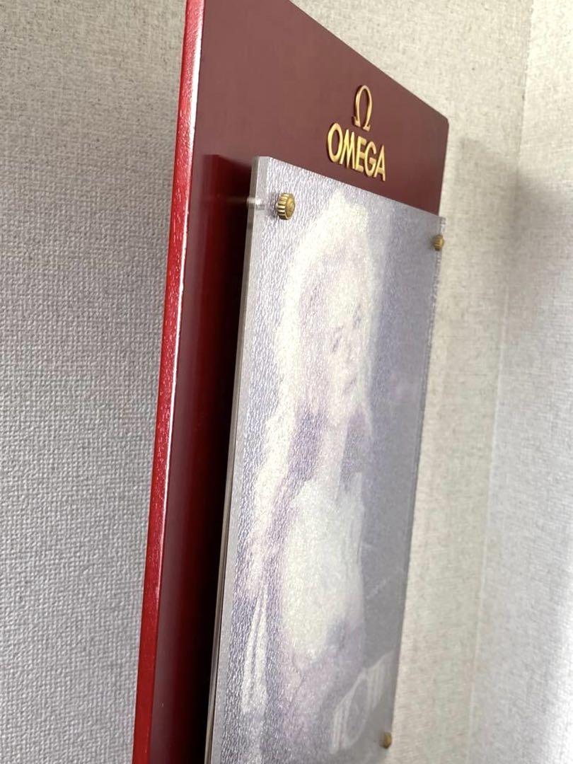 非売品 OMEGA NICOLE KIDMAN'S オメガ 木製ガラス看板
