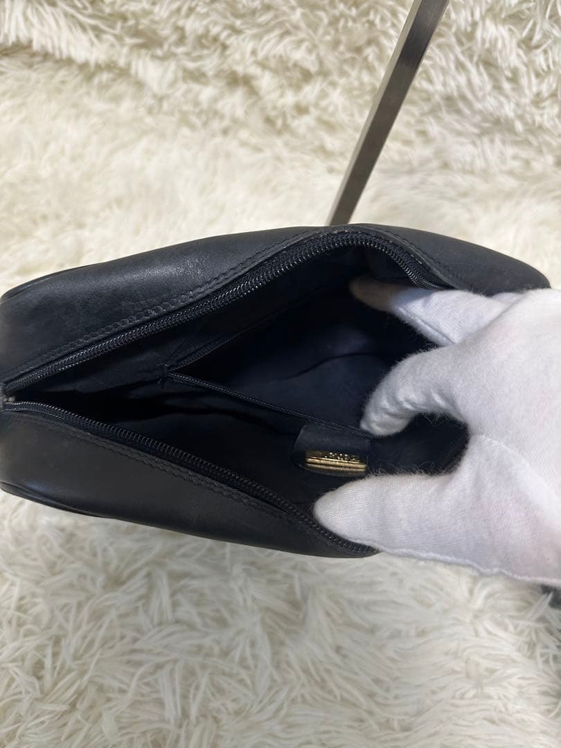 希少 グッチ ショルダーバッグ GG シェリーライン PVC レザー ポーチ 付 希少 グッチ ショルダーバッグ GG シェリーライン PVC レザー ポーチ 付