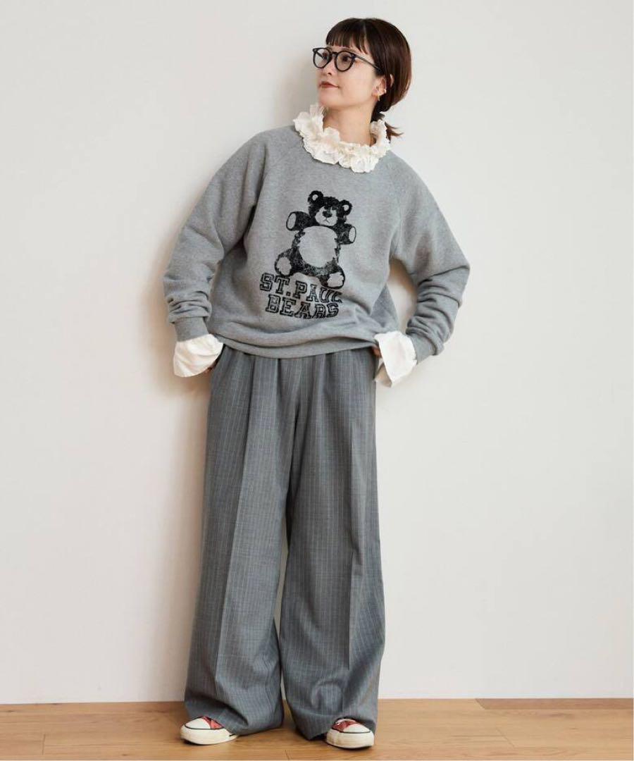 【RIKA ABE × Spick & Span】フロッキープリントスウェット