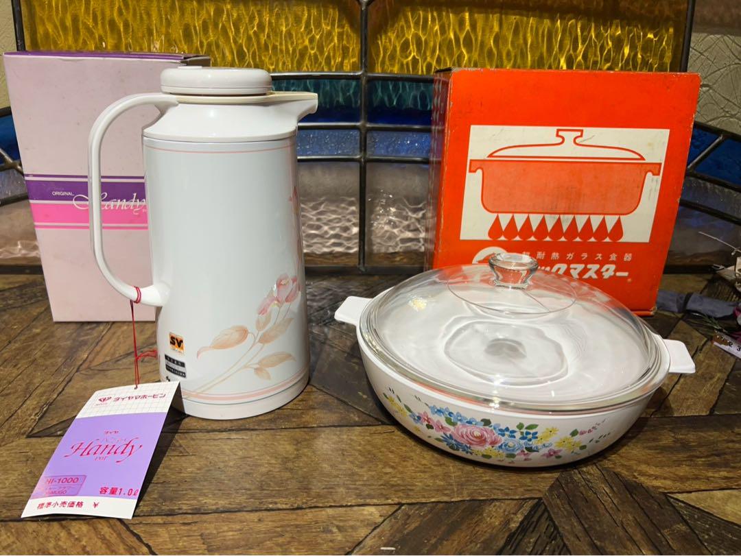 昭和レトロ キッチン クックマミー鍋 ポット 魔法瓶 セット 当時物インテリア