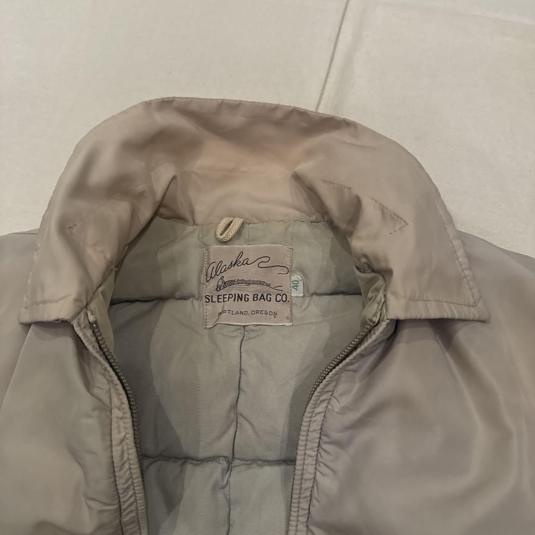 60s VINTAGE ドリズラー系 DOWN JACKET USA製 40