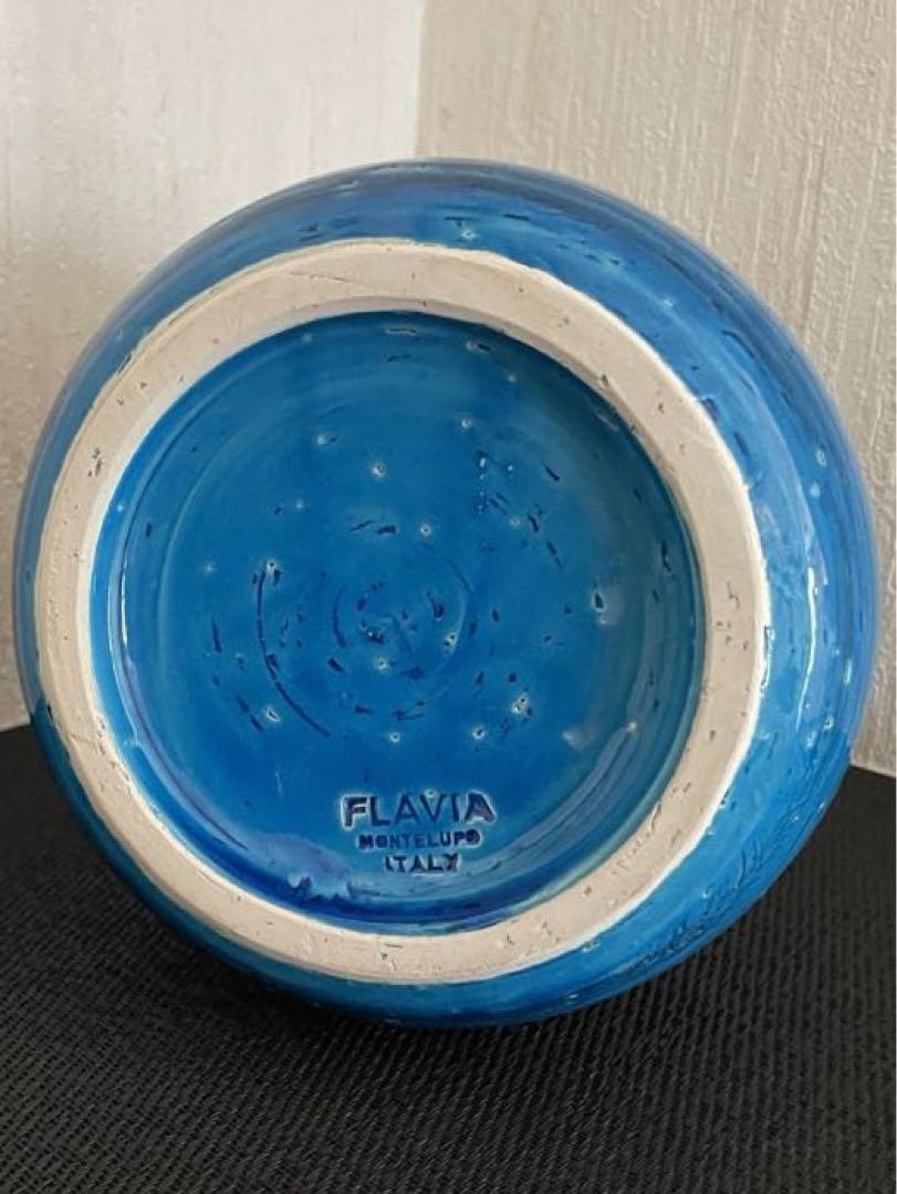 イタリア　FLAVIA   ビトッシ　リミニブルー  花器　インテリア