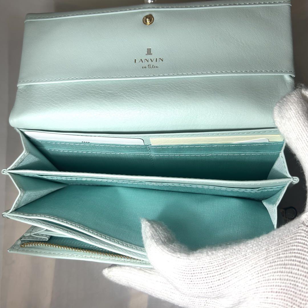 新品✴︎LANVIN en bleu ランバンオンブルー シャペル パール 長財布