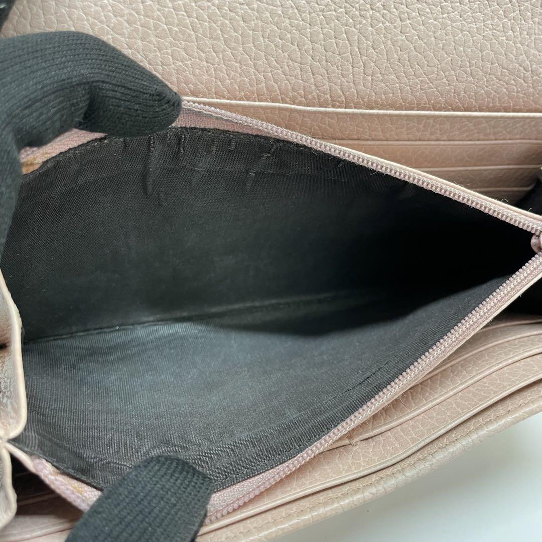 1392 GUCCI グッチ 長財布 マーモント GG ピンクベージュ