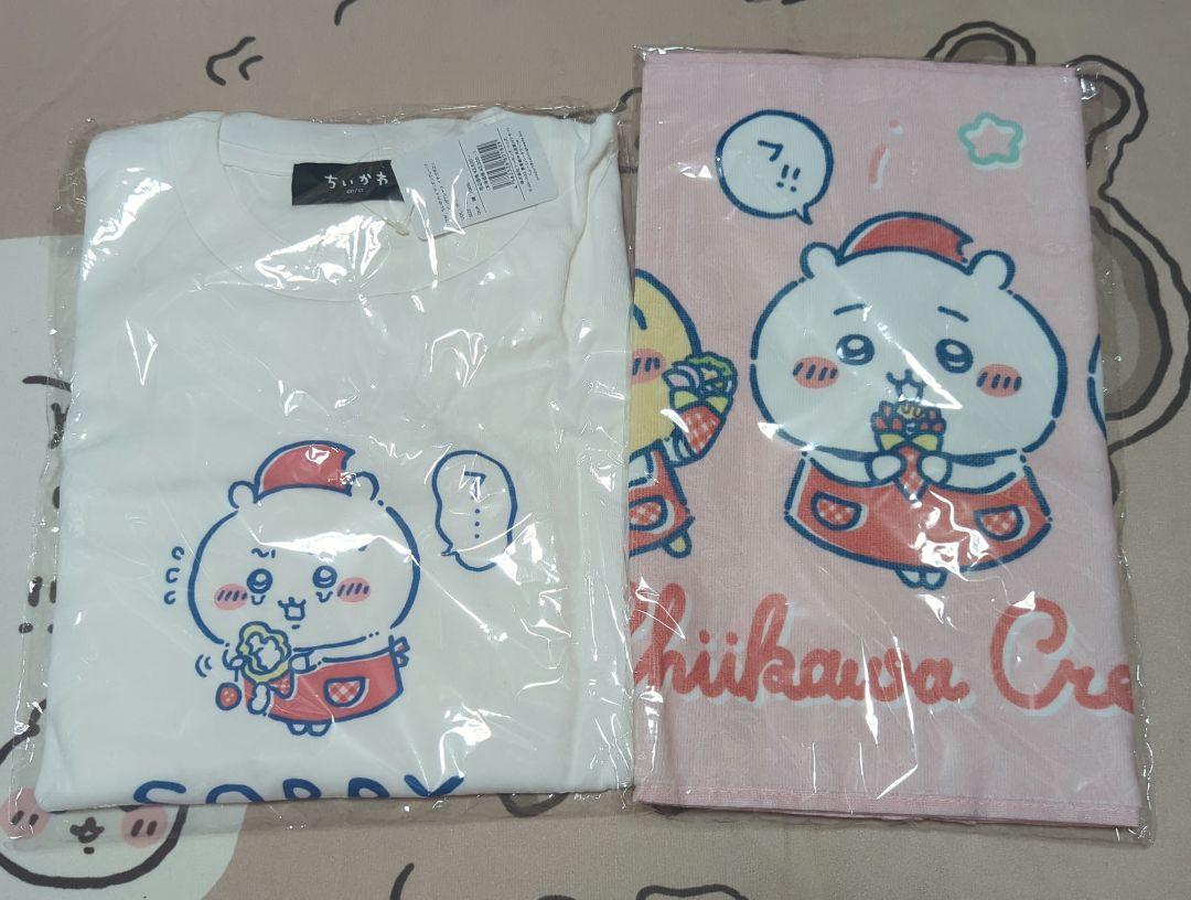 ちいかわ クレープ マリオンクレープ コラボ Tシャツ フェイスタオル 未開封