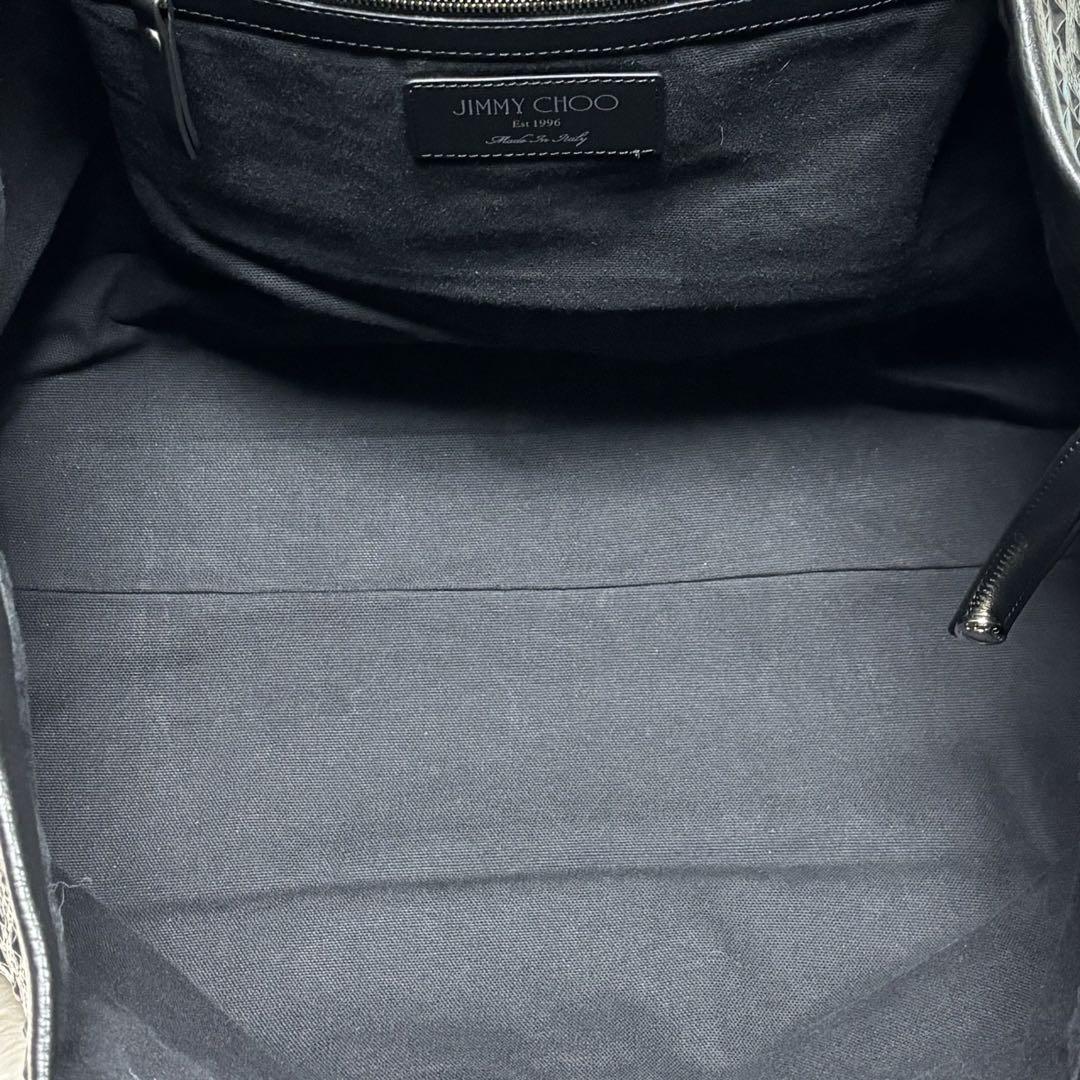 美品 ジミーチュウ JIMMY CHOO エンボス スター レザー トートバッグ