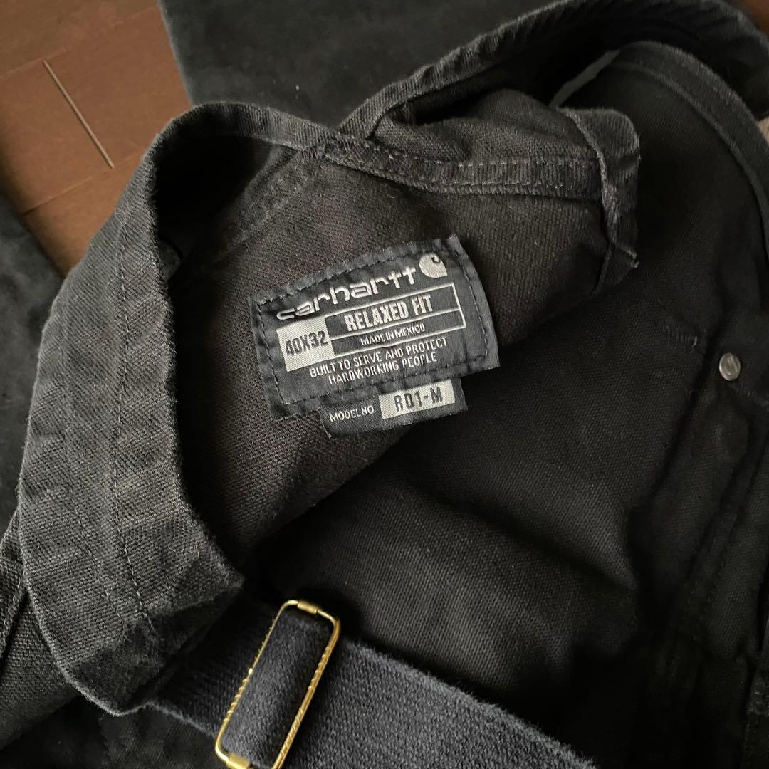 Carhartt ブラックダック オーバーオール ダブルニー