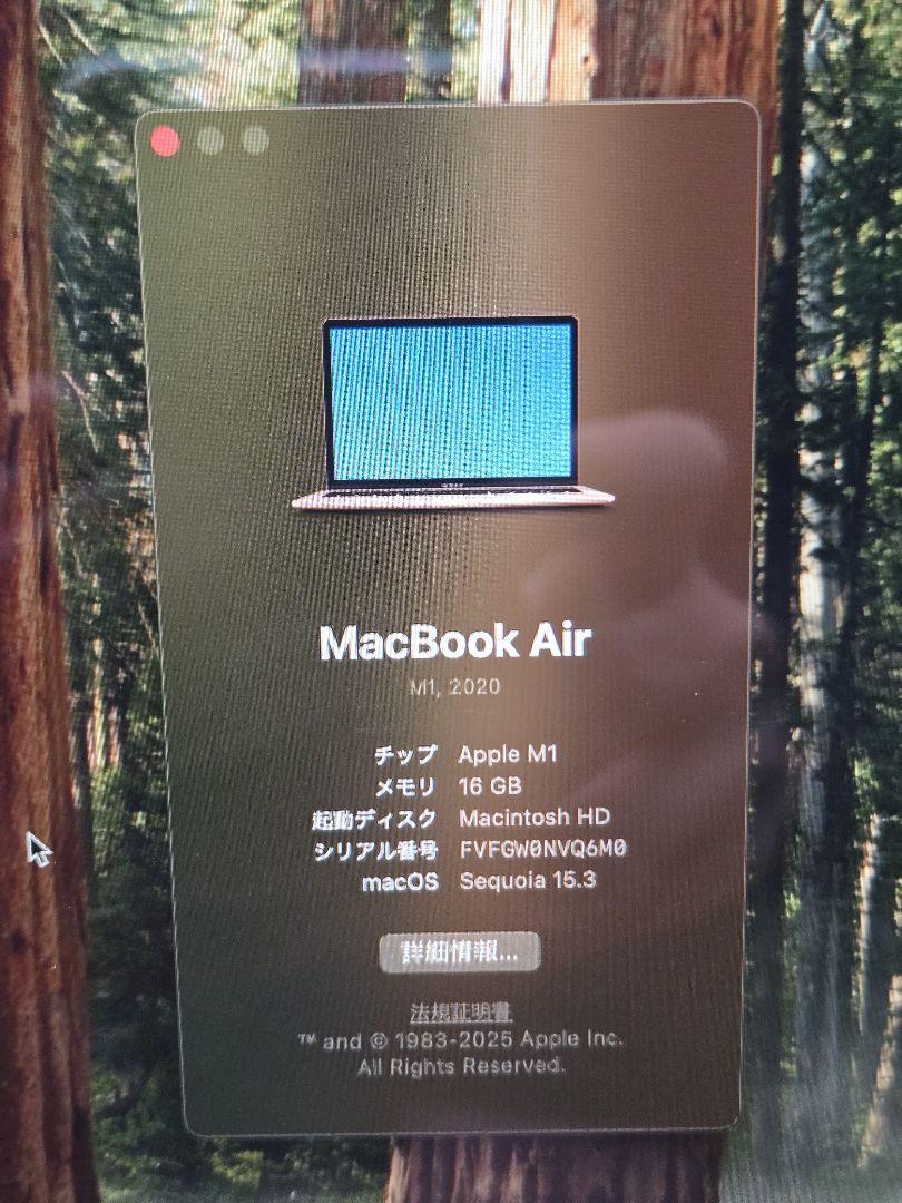 M1 MacBook air 16GB 256GB 本体