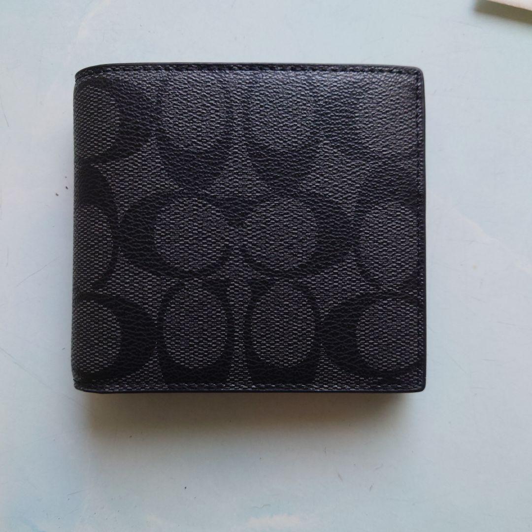 COACH ブラック 二つ折り財布