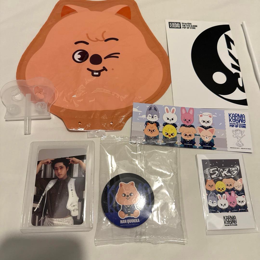 スキズ 韓国 KARMA ポップアップ QR トレカ ハン