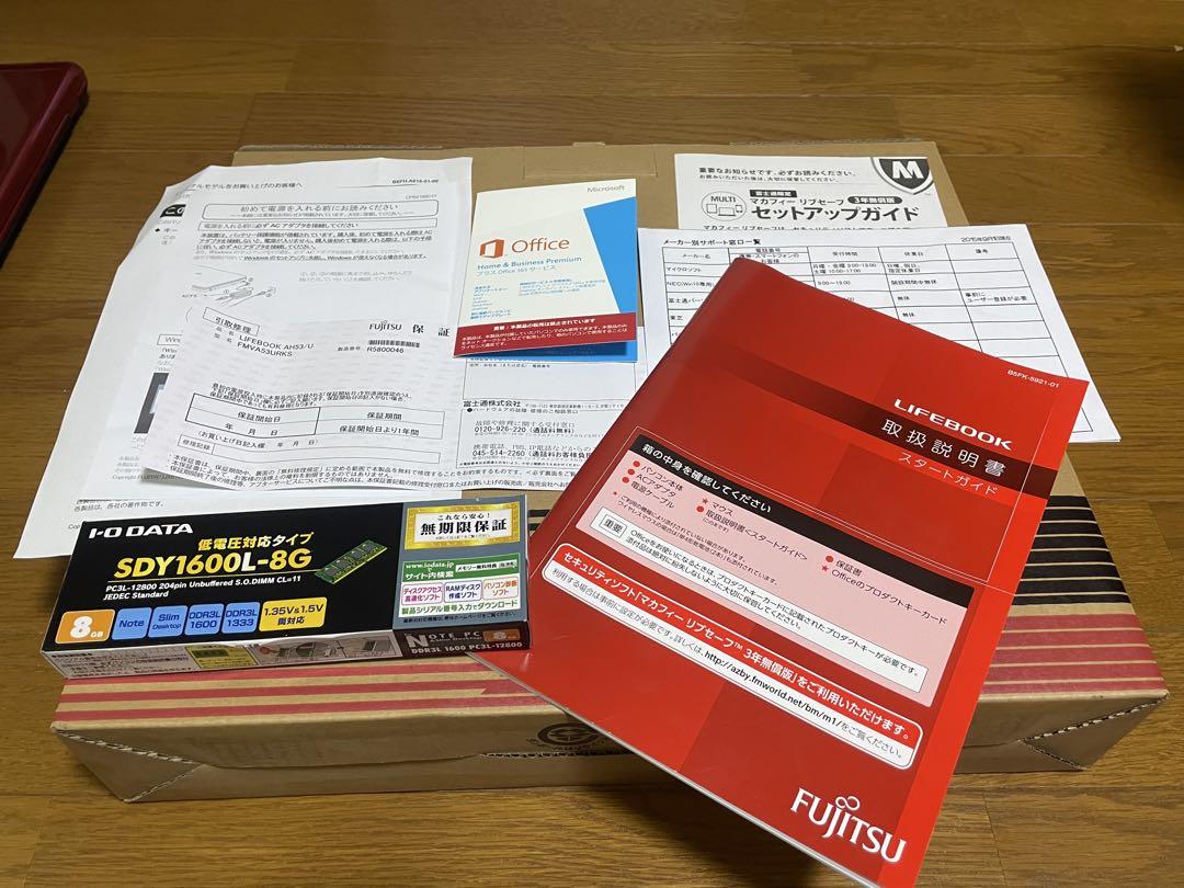 富士通 FMV LIFEBOOK AH53/U (FMVA53URKS)