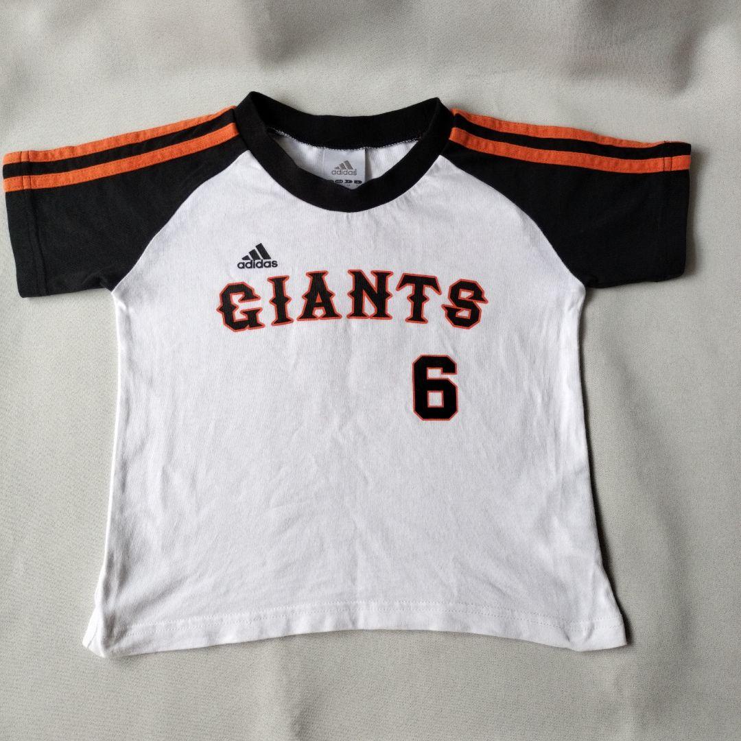 「高評価！」注目のレビュ ジャイアンツ アディダス 半袖Tシャツ白 100cm 坂本勇人 巨人 応援グッズ
