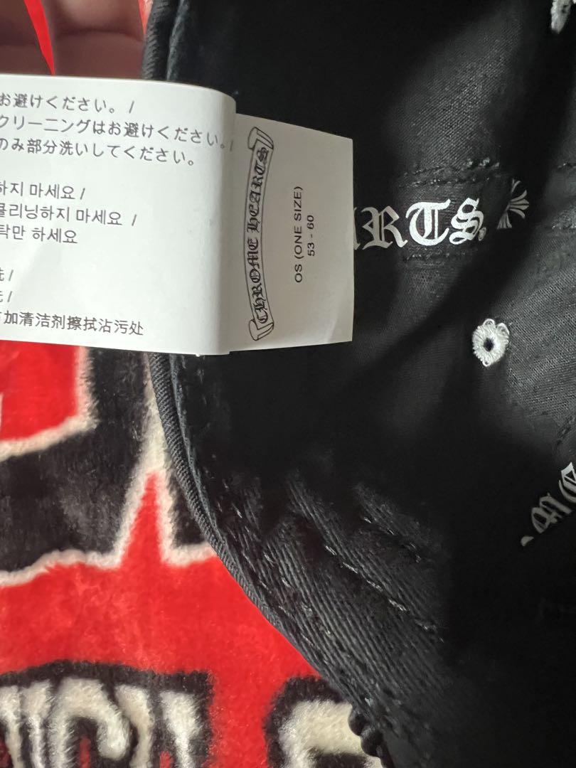 CHROME HEARTS 黒キャップ　ガスステーション
