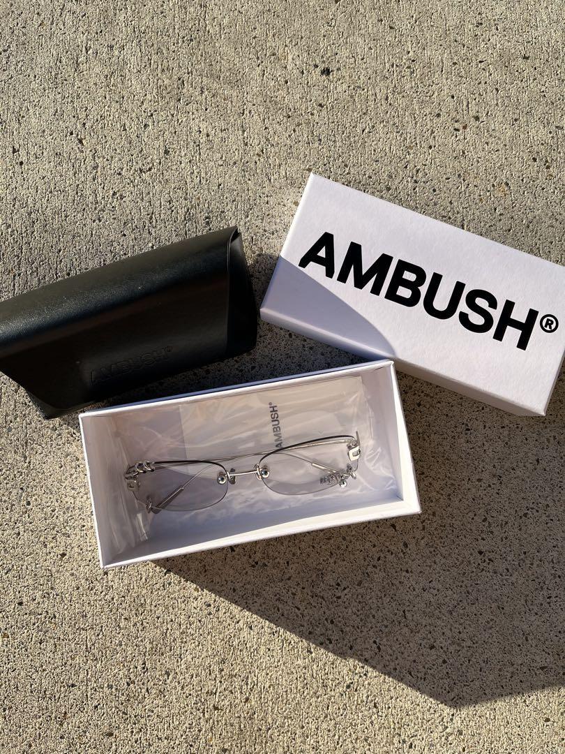 AMBUSH フレームレス クリア リムレス アイウェア