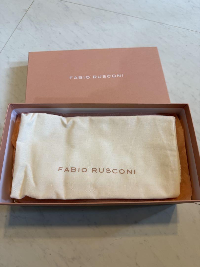 FABIO RUSCONI ブラック フラットシューズ 35