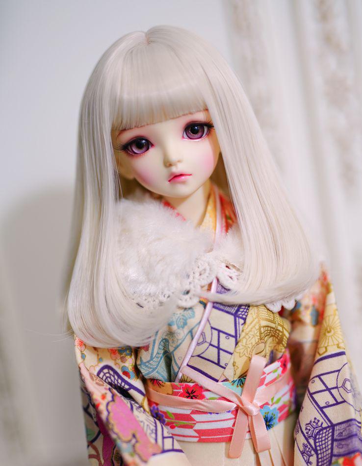 AS100 BJD 1/3 人形 ドール　用ウィッグ カツラ 耐熱 ハンドメイド AS131 BJD 1/3 人形 ドール 用ウィッグ カツラ 耐熱