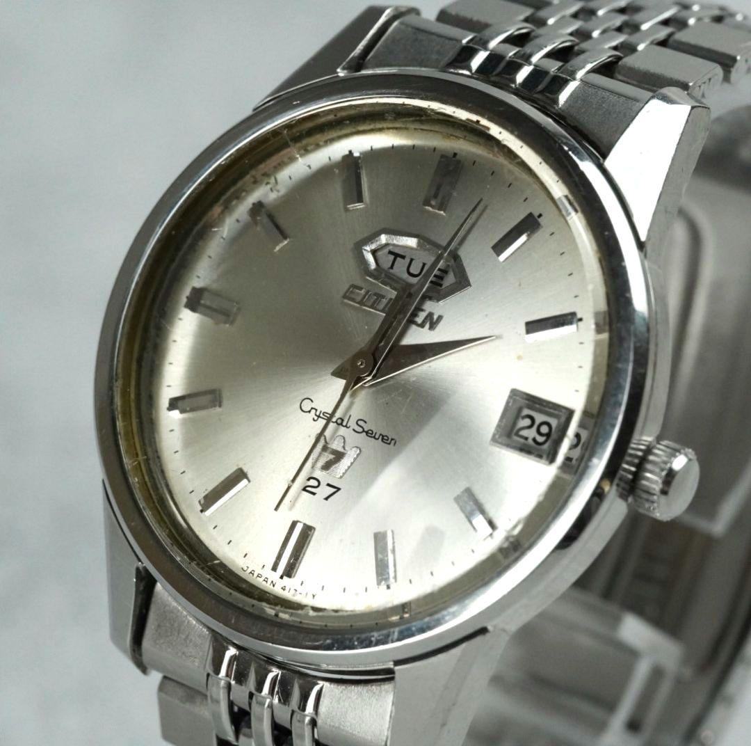 美品 シチズン CITIZEN JET ステンレススチール製 27石 自動巻
