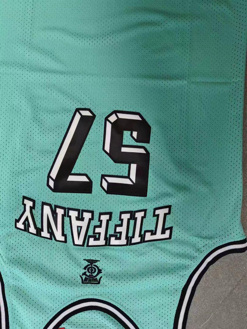 NBAティファニーブルー57番 レトロなユニフォーム NBAティファニーブルー57番刺繡レトロなユニフォーム 2 熱かっ