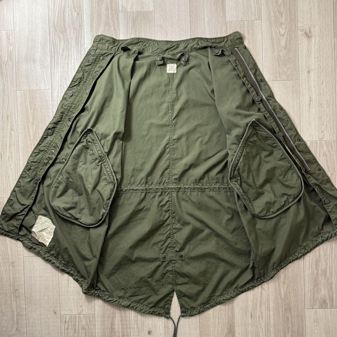 米軍実物 60s アルミジップ S M65 フィッシュテールパーカーフル