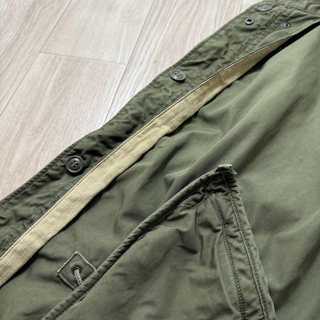米軍実物 60s アルミジップ S M65 フィッシュテールパーカーフル