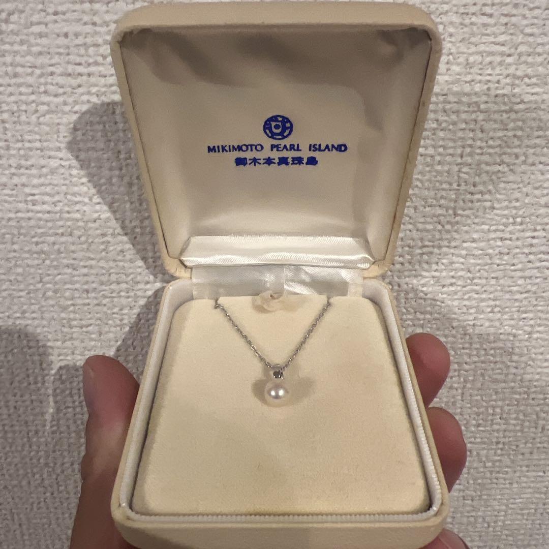 MIKIMOTO 真珠ペンダントネックレス