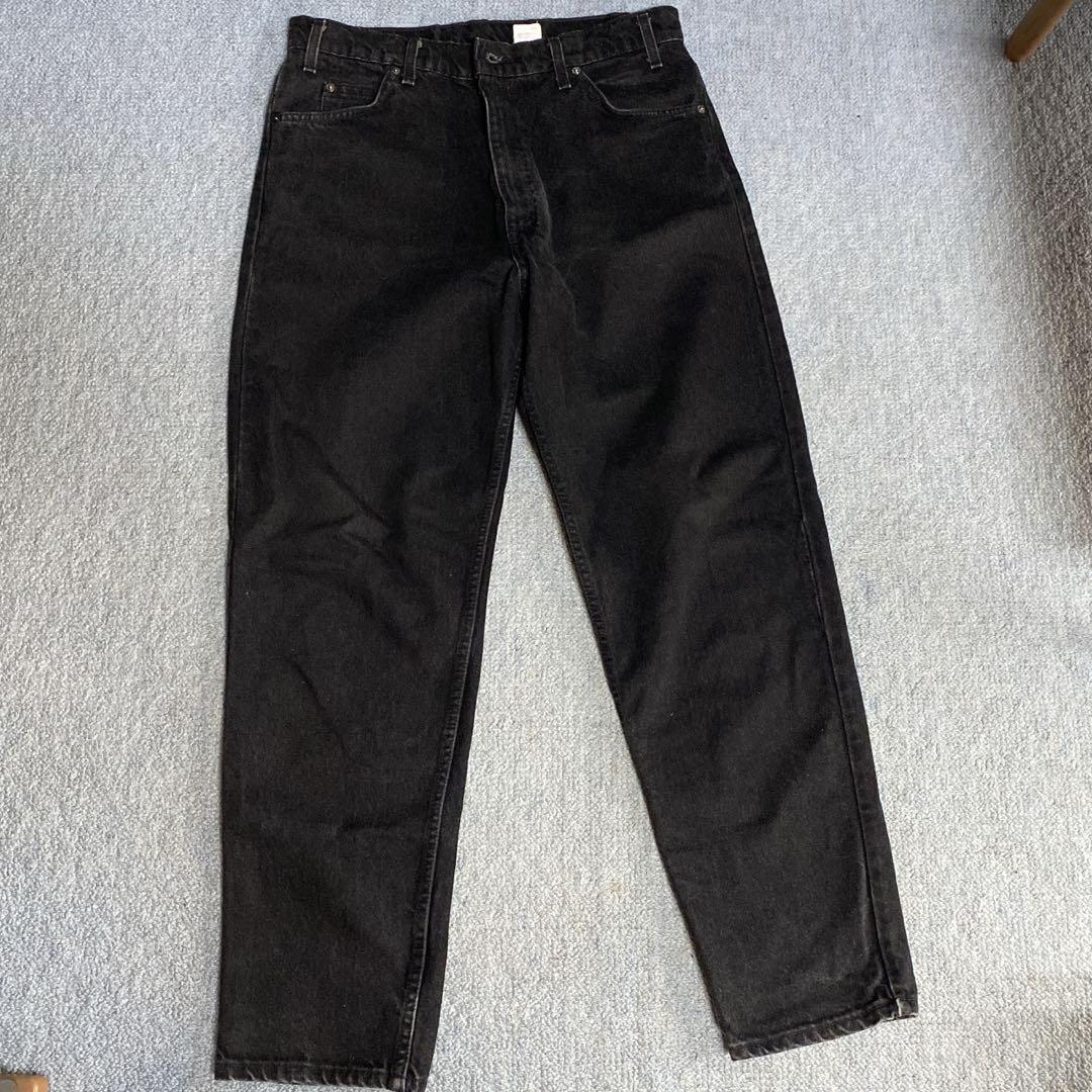 LEVI’Sリーバイス 550 USA製 ブラックデニム オレンジタブ 90s