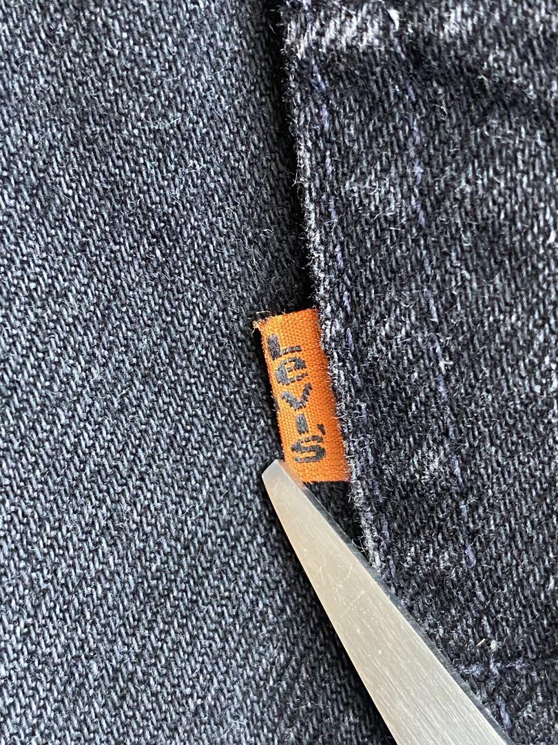 LEVI’Sリーバイス 550 USA製 ブラックデニム オレンジタブ 90s